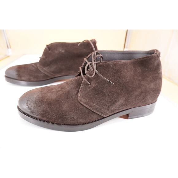 Canali Dark Brown Suede Chukka Hiking Boots Size 12 Lace Up $645 New Ankle main image 6